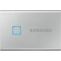 SAMSUNG T7 Touch Portable SSD 1TB, Up to 1050MB/s, USB 3.2 External Solid State Drive + 2mo Adobe CC Photography (MU-PC1T0S/WW), Silver