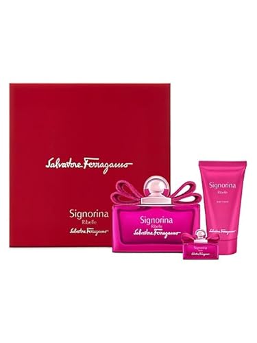 Salvatore Ferragamo Signorina Ribelle Eau De Parfum Spray 3 Piece Gift Set for Women