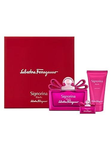 Salvatore Ferragamo Signorina Ribelle Eau De Parfum Spray 3 Piece Gift Set for Women