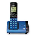 VTech CS6719-15 DECT 6.0 Cordless Phone with Caller ID/Call Waiting, 1 Cordless Handset, Blue
