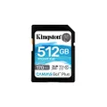 Kingston 512 GB Canvas Go Plus 170MB/s Read SD Memory Card
