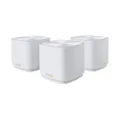 ASUS ZenWiFi AX Mini (XD4) Whole Home Mesh WiFi System (3 Pack), WiFi 6, 802.11ax, up to 6000 sq ft & 25+ Devices, AiMesh, Lifetime Free Internet Security, Parental Controls, Easy Setup 3 Pack