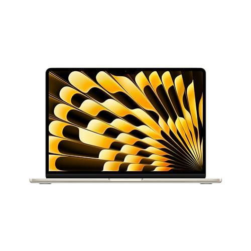 Apple 2024 MacBook Air 13-inch Laptop with M3 chip: 13.6-inch Liquid Retina Display, 8GB Unified Memory, 256GB SSD Storage, Backlit Keyboard, 1080p FaceTime HD Camera, Touch ID - Starlight
