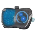 HoMedics® Gentle Touch Gel Cordless Massager with Heat, Deep-Kneading Shiatsu Neck, Back and Shoulder Pillow, Portable Muscle Pain Recovery