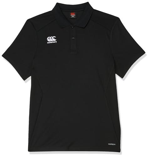 canterbury Men s Club Dry Tee Polo Shirt, Black, Large US