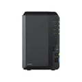 Synology DS223 Diskstation NAS (Realtek RTD1619B Quad-Core 2GB Ram 1xRJ-45 1GbE LAN-Port) 2-Bay 8TB Bundle with 2X 4TB WD Red Plus