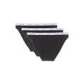 Calvin Klein Women's Modern Logo Bikini Briefs, Large (Pack of 3), Black/Black/Black