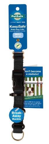 PetSafe KSC-L-1 KeepSafe Break-Away Collar, Prevent Collar Accidents for your Dog or Puppy, Improve Safety, Compatible with Leash Use, Adjustable Sizes, Black, Large