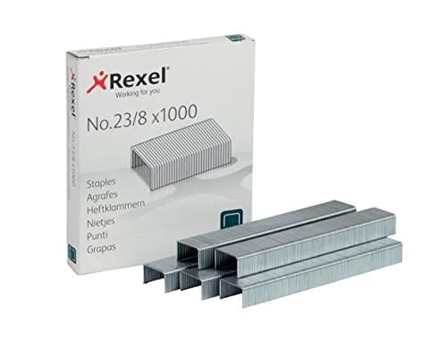 Rexel Tacker No.23 Staples, 8 mm Leg Length (Box of 1000)