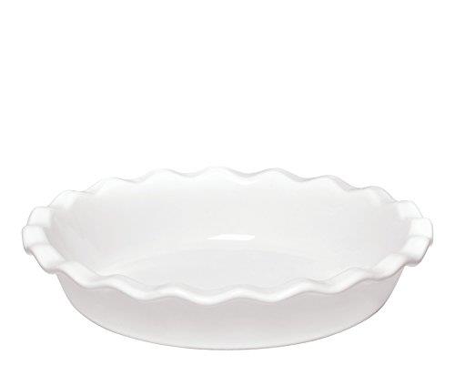Emile Henry Made in France 9 Inch Pie Dish, White