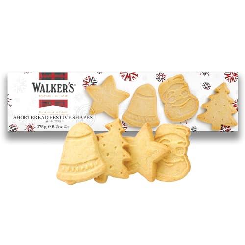 Walkers Shortbread Festive Shapes, 6.2-Ounce Boxes (Pack of 4)