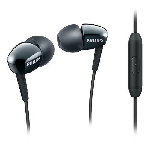 Philips SHE3905BK/00 Metalix Upbeat Wired in-Ear Headphones with Mic Black