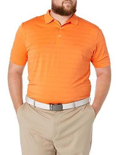 Callaway Men's Vent Short Sleeve Open Mesh Polo Shirt, Carrot, X-Large