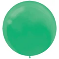 Amscan Festive Green Latex Balloons 4 Pieces, 60 cm Size