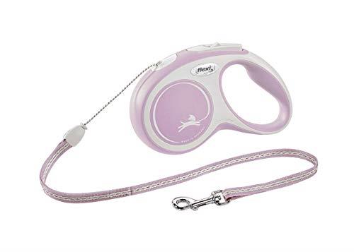 Flexi Comfort Cord Retractable Lead for Medium Dogs, Pink