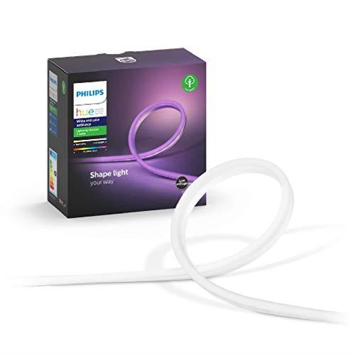 Philips Hue Smart Outdoor Lightstrip White and Colour Ambiance [2m] Waterproof Base Kit (Compatible with Alexa, Google Assistant and Apple HomeKit)