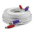 Swann BNC Coaxial Cable for Security Camera CCTV System, Audio Video Extension Power Cables, UL Certified and Fire Resistant, 100ft (100 Ft / 30 M) (SWPRO-30ULCBL)