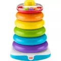 Fisher-Price Giant Rock-a-Stack Baby Toy, 14+ Inches Tall, Multi-Colour Ring Stacking Toy for Infants and Toddlers