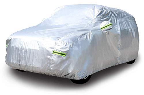 Amazon Basics Silver Weatherproof Car Cover - 150D Oxford, SUVs up to 482.6 CM
