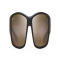Maui Jim Men's Local Kine Sunglasses, Matte Dark Transparent Brown/Tan/Cream HCL Bronze, 61mm UK