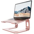 Nulaxy Laptop Stand, Ergonomic Aluminum Laptop Computer Stand, Detachable Laptop Riser Notebook Holder Stand Compatible with MacBook Air Pro, Dell XPS, HP, Lenovo More 10-15.6” Laptops (C- Rose Gold)