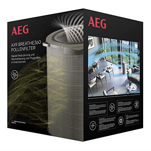 AEG AFDBTH6 Filter BREATHE360 (Fits AX91-604DG & AX91-604GY Air Purifier, Reduces 99% of Pollen and 99.9% of Bacteria, Pure Air, Optimal Filtration, Long Life, Grey)