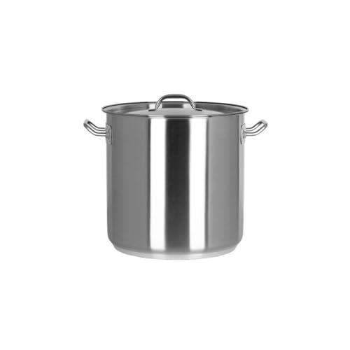 Chef Inox Elite 18/10 Stainless Steel Stockpot with Lid, 10.75 Litre Capacity, 240 mm x 240 mm Size