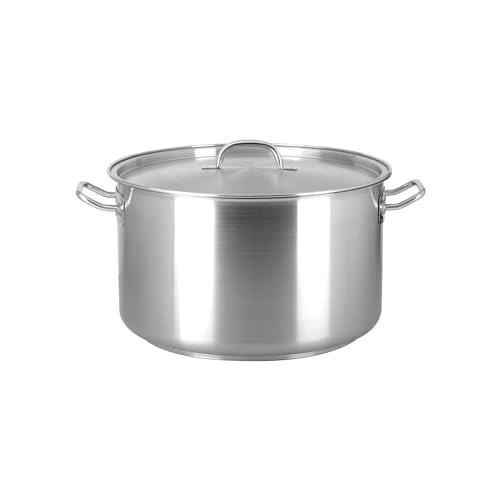Chef Inox Elite 18/10 Stainless Steel Saucepot with Lid, 6.7 Litre Capacity, 240 mm x 150 mm Size