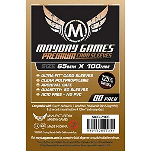 Mayday 53824 -Premium Magnum Copper Sleeve (Pack of 80) - 65 MM X 100 MM Card Sleeve
