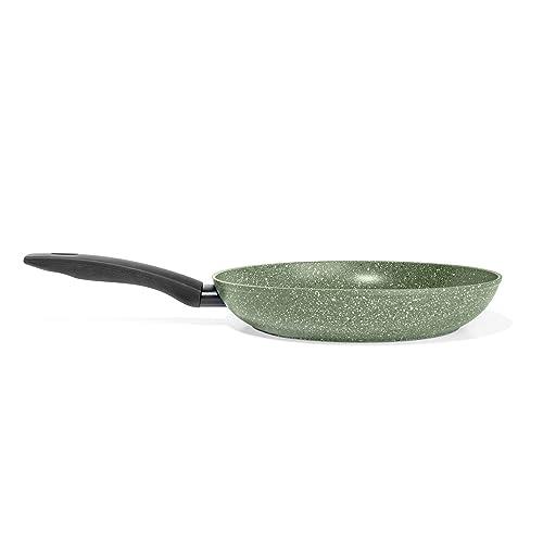 Prestige Eco Non Stick Frying Pan 28cm - Induction Frying Pan with Plant Based Non Stick, Dishwasher Safe Cookware Made in Italy of Recycled & Recyclable Materials, Green