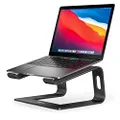 NULAXY Laptop Stand for Desk, Aluminum Laptop Riser, Ventilated Computer Stand Compatible with MacBook Pro/Air, Dell XPS, HP, Lenovo More 10-16” Laptops(Black)