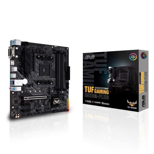Asus TUF Gaming A520M-PLUS, AMD A520 (Ryzen AM4) Micro ATX, M.2 Slot, HDMI, D-Sub, DVI, USB 3.2 Gen 2 Port Type-A, SATA 6 Gbps, Aura Sync RGB