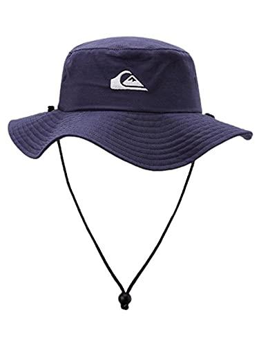 Quiksilver Men's Bushmaster Sun Protection Floppy Visor Bucket Hat, Insignia Blue, Large-X-Large