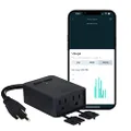 Wyze Plug Outdoor, Dual Outlets Energy Monitoring, IP64, 2.4GHz WiFi Smart Plug, Compatible with Alexa, Google Assistant, IFTTT, No Hub Required, Black – A Certified for Humans Device