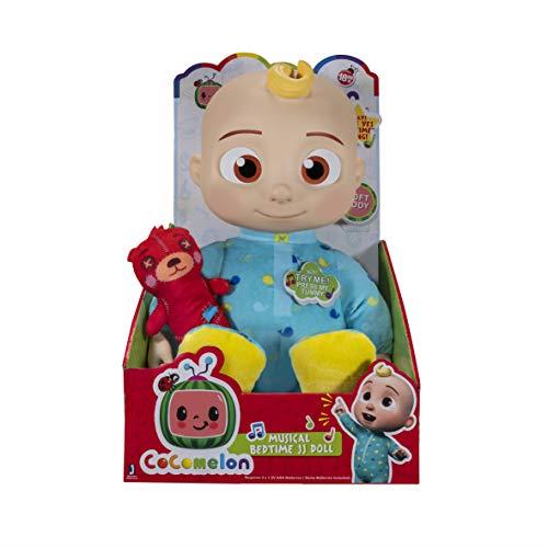 BANDAI WT80114AZ Cocomelon Musical Bedtime JJ Doll Preschool Learning, Multicolour