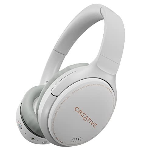 Creative Zen Hybrid Wireless Noise Cancelling Over-Ear Headphones - White