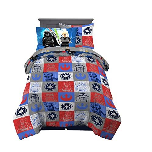 Franco Lego Star Wars Classic Kids Bedding Super Soft Comforter and Sheet Set with Sham, 5 Piece Twin Size