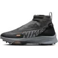 Nike Air Zoom Infinity Tour 2 Shield Men's Weatherized Golf Shoes, Anthracite/Black/Cobblestone/Bright Crimson, 10 US