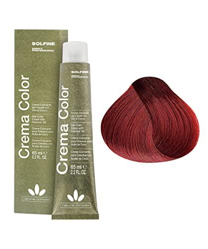 Solfine Crema Color Permanent Hair Color 65 ml, 6S Fashion Red