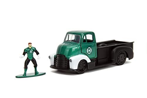 DC Comics 1:32 1952 Chevrolet COE Pickup Die-Cast Car & 1.65" Green Lantern Figure, Toys for Kids and Adults