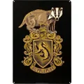 Ikon Collectables Harry Potter - Hufflepuff House Crest Tin Sign, 42 cm Height x 30 cm Width