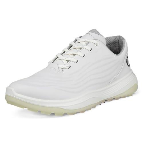 ECCO Women's Lt1 Hybrid Waterproof Golf Shoe, White, 5-5.5