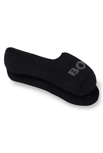 BOSS Men's 2P SL Unisex Logo CC Socks with Logo Details in Pack of 2, Black 1, 43-44