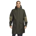 Nike Men's Sportswear Storm-FIT ADV Waterproof Shell Parka Jacket, Khaki Green, Large