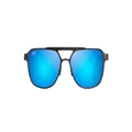 Maui Jim Men's 2nd Reef Aviator Sunglasses, Brushed Dark Gunmetal