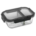 Pyrex Meal Prep Divided Glass Storage, 580 ml Capacity