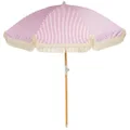 Billy Fresh Vintage Beach Umbrella, Dusty Pink/White