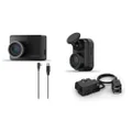 Garmin Dash Cam 57 and Mini 2, w. Constant Power Cable and Extra Long Power Cable Bundle (2 Dashcams + 2 Cables)