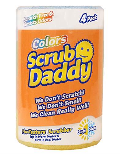 Scrub Daddy Color Sponge, 4 count, Pack of 4
