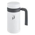 Pioneer Stainless Steel Vacuum Insulated Leak-Proof Drinkpod Capsule Flask 6 Hours Hot 24 Hours Cold, White, 0.45 Litre